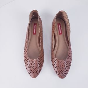 Brown Vegan Leather Woodbury Flats Size 6.5